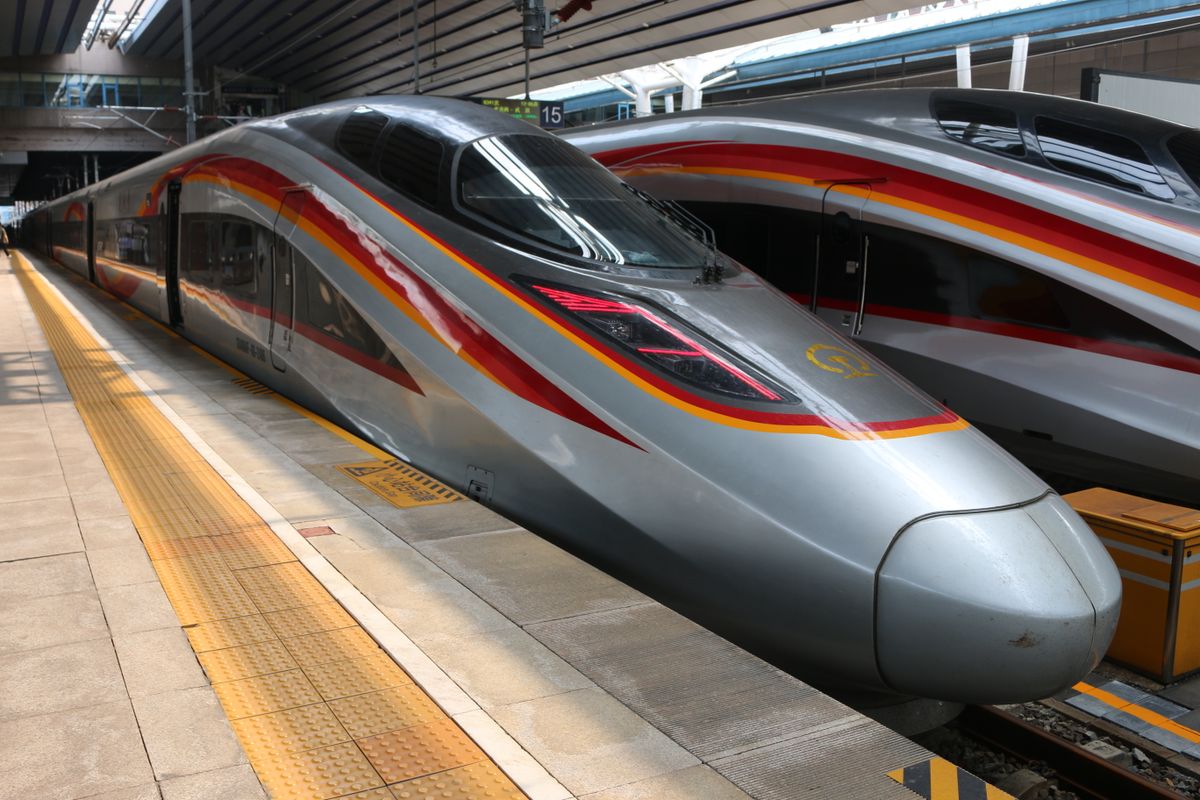 High-speed bullet train connecting China's cities